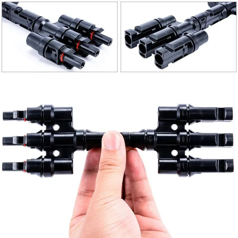 

Solar Panel MC4 T Y 2 3 4 5 6 Branch Connector Cable Splitter male to female