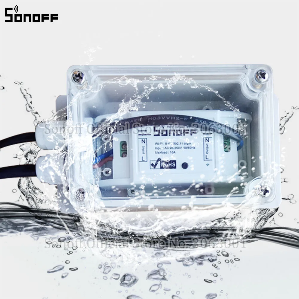 Водонепроницаемая распределительная коробка Sonoff IP66 водонепроницаемый чехол