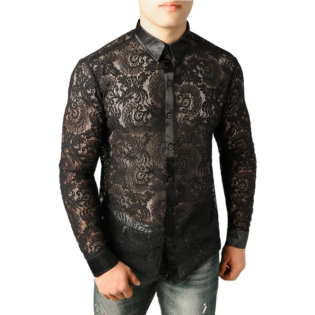 Camisa de encaje hombre Clearance