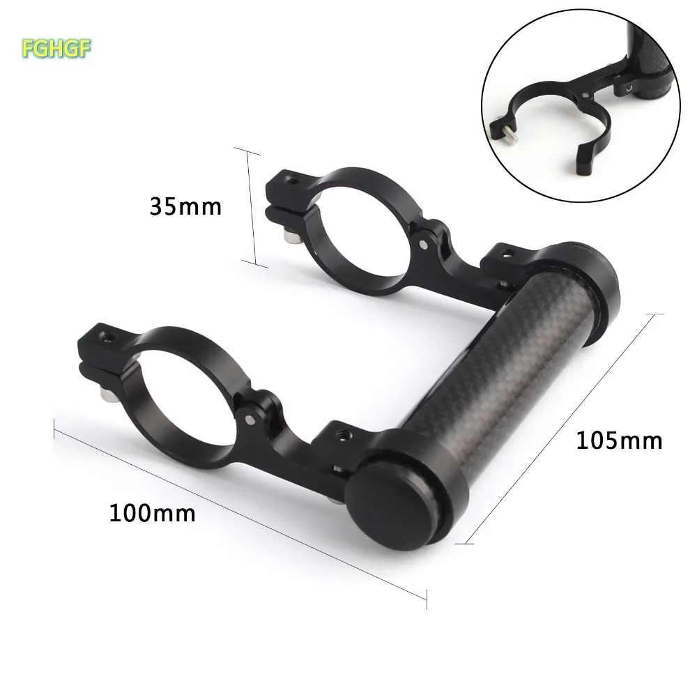 2017 New Black Bike Bicycle Extended Seat MTB Double Handlebar Mount