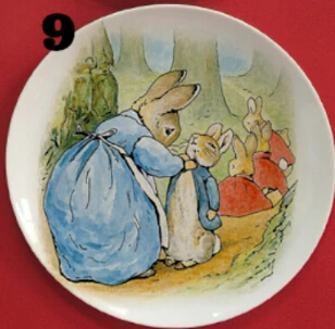 8 дюймов Beatrix Potter The Tale of Peter Rabbit иллюстрация живопись тарелка Украшение Декор плоское блюдо подвесные тарелки блюдо - Цвет: I