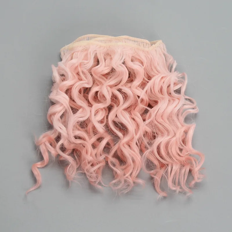 1 шт. 15 см завинчивающиеся кудрявые волосы для всех кукол DIY парик волосы термостойкие волокна Наращивание волос