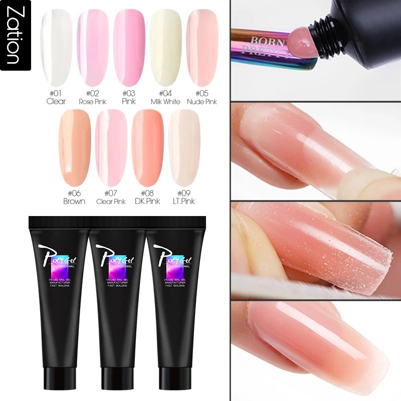 

Verntion Poly Gel Set Quick Extension Jelly Acrylic Gel Soak Off Nail Gel Camouflage UV LED Hard Gel Acrylic Builder Gel
