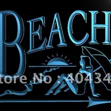 LK934-пляж Bar Club пиво леди ВС светодиодный знак неонового света