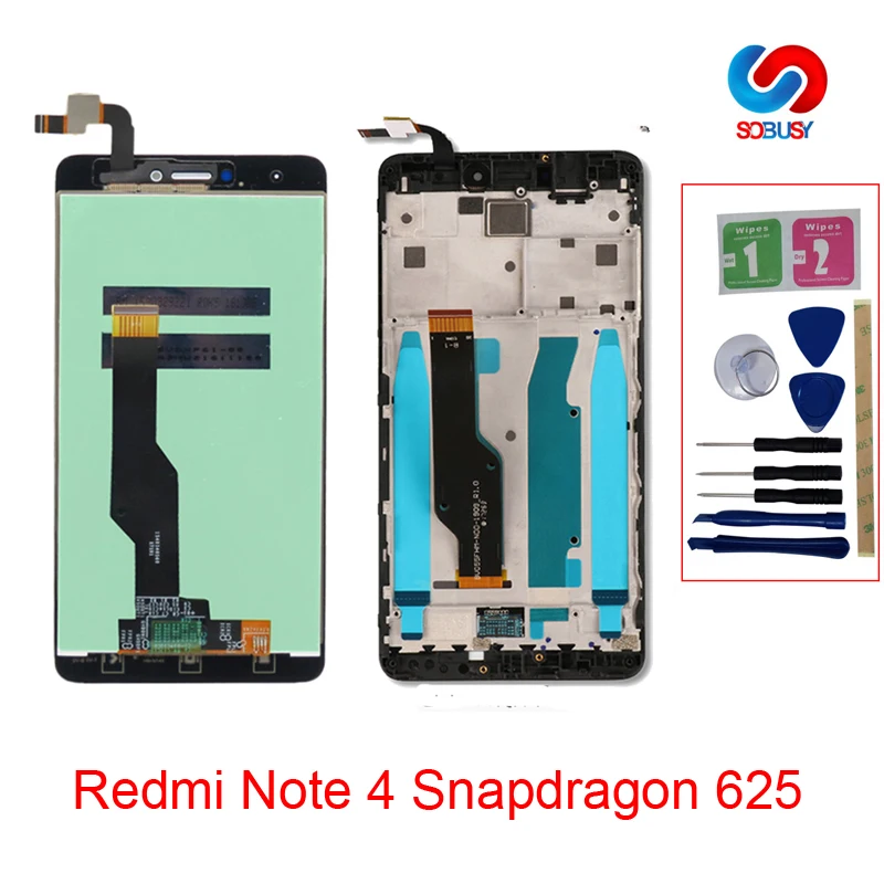 

AAA Quality LCD+Frame For Xiaomi Redmi Note 4X LCD Display Screen For Redmi Note 4 Global Version LCD Only For Snapdragon 625