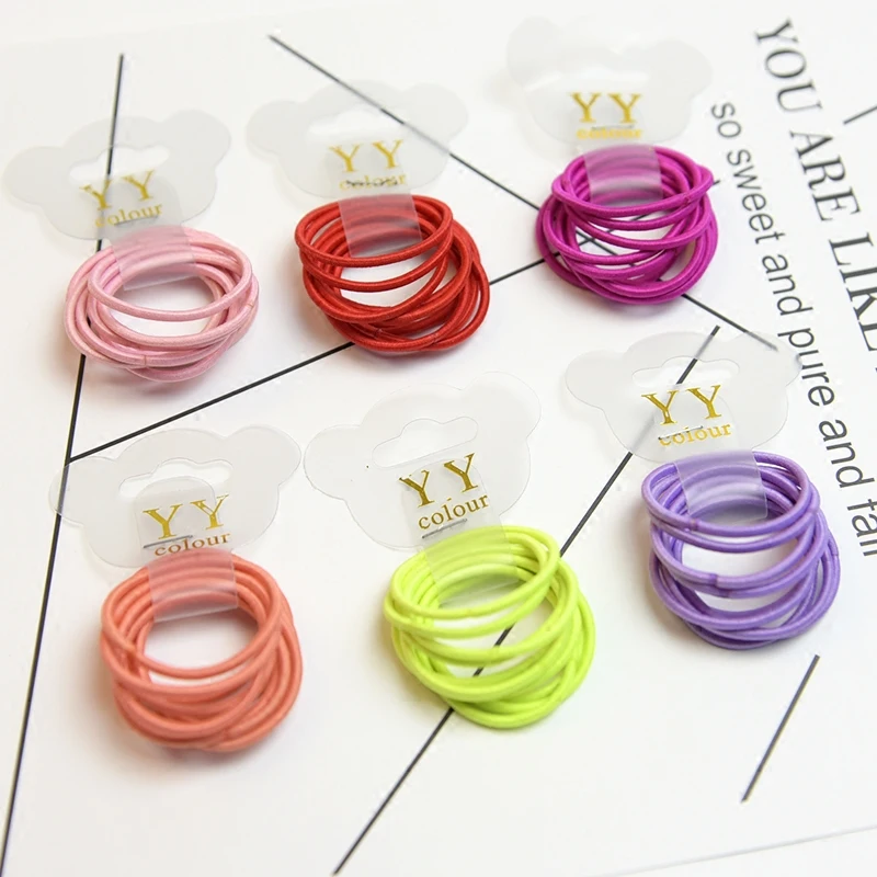 Резинки для волос Colorful10 шт. 3 см Детские резинки из ТПУ девочек держатель конского
