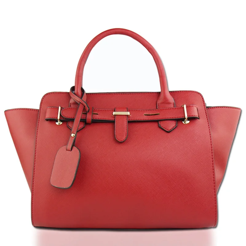 Высокое качество ярких цветов Женская сумочка женская мода сумка офисные сумка бренд дизайнер сумка - Цвет: Red
