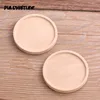 PULCHRITUDE 2pcs 40mm Inner Size Pattern Round Wood Big Cabochon Base Setting Charms Pendant Necklace Findings ► Photo 2/3