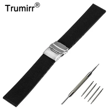 20 мм, силиконовая резина Ремешок для часов Pebble Time Круглый 20 мм Bradley часы из нержавеющей стали ремешок с пряжкой полимерный браслет черный