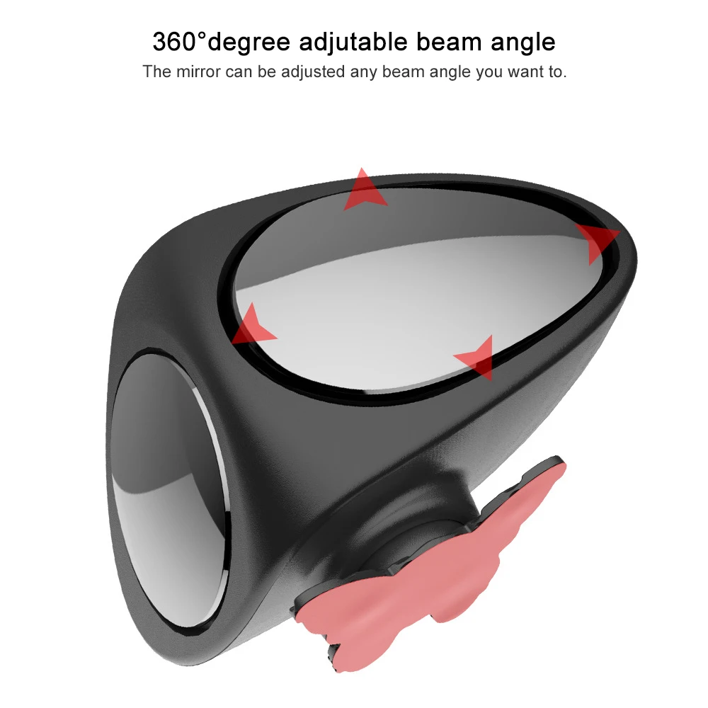 2 в 1 Автомобильное Зеркало для слепого пятна, широкоугольное зеркало, вращение на 360 градусов, регулируемое выпуклое зеркало заднего вида, вид на переднее колесо, Автомобильное Зеркало