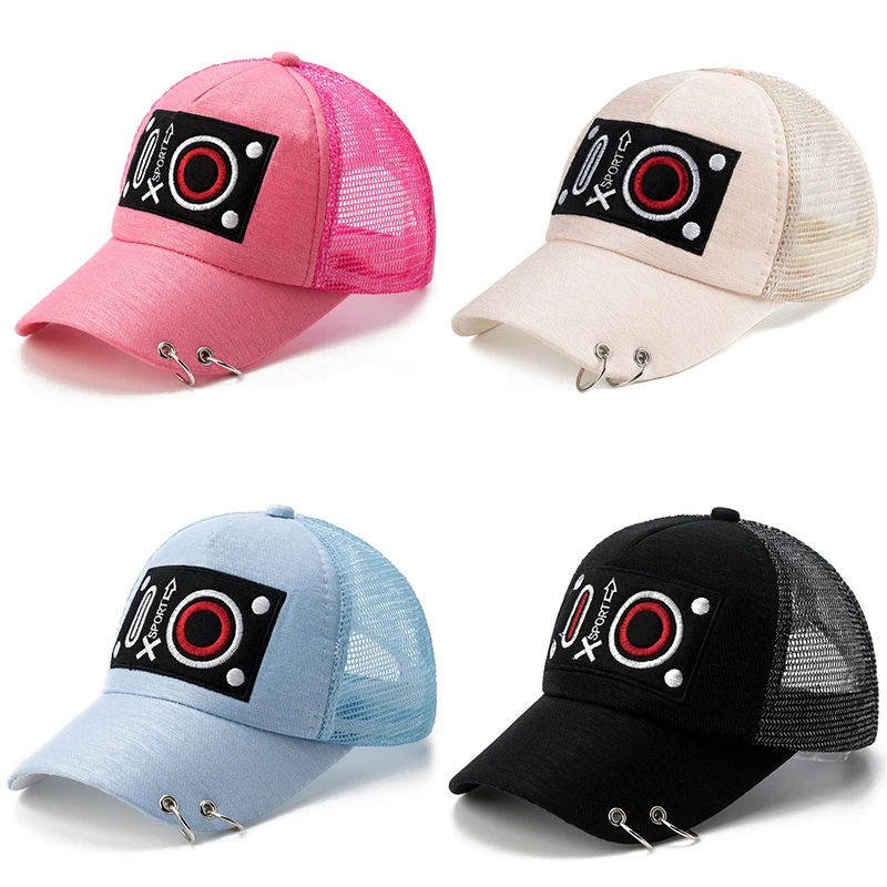 

2019 New Baby Baseball Cap Mesh Fashion Cartoon Caps Boy Girl Snapback Net Hat Summer Autumn Hats Cute Children Accessories