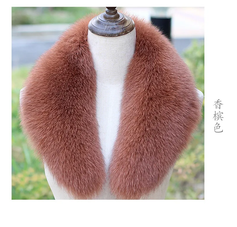 Women Fox Fur Collar Winter Fur Square Collar Designer Scarf Ring Coat  Fashion Natural Real Fox Fur Scarf Women Short Scarf - AliExpress