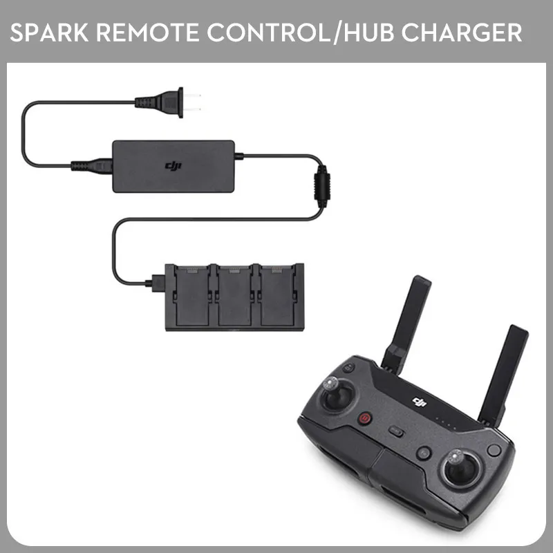 

Original Spark Remote Controller has Wi-Fi Signal Transmission System Spark Battery Charging Hub Charger Part Kit for DJI Spark