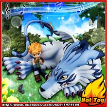 100 Original MegaHouse G E M Exclusive Complete Figure Garurumon Ishida Yamato from Digimon Adventure