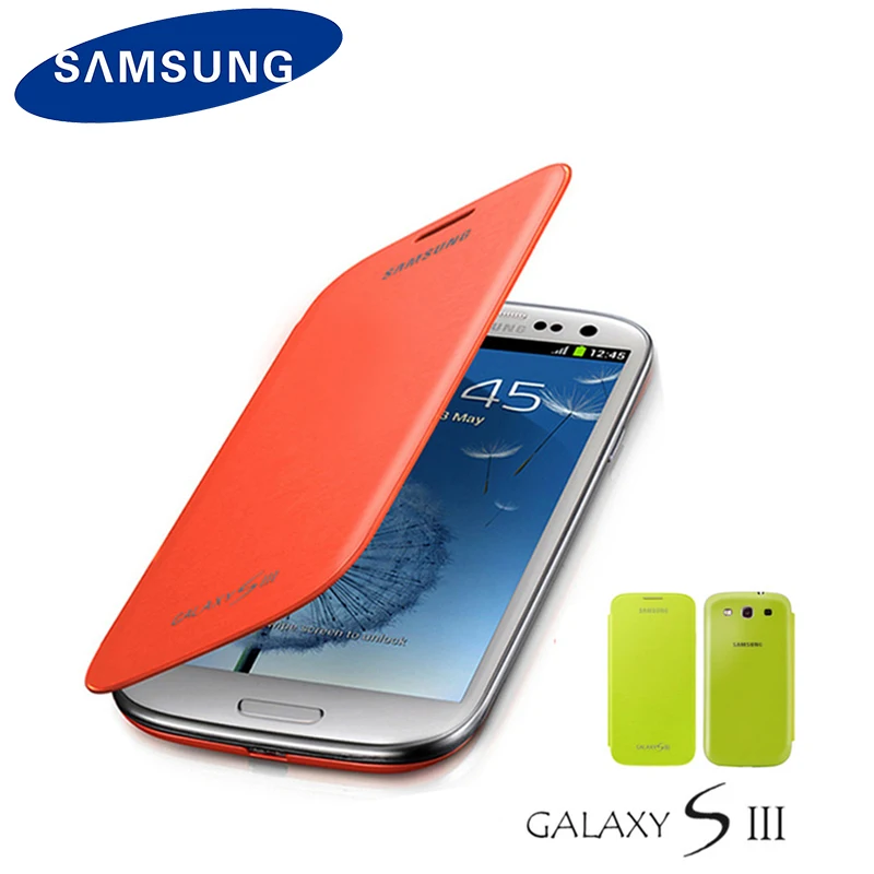 

Samsung Original Case for Samsung Galaxy S3 i9300 Smart Flip Leather PU Hard Couqe Phone Shell Without Retail Box