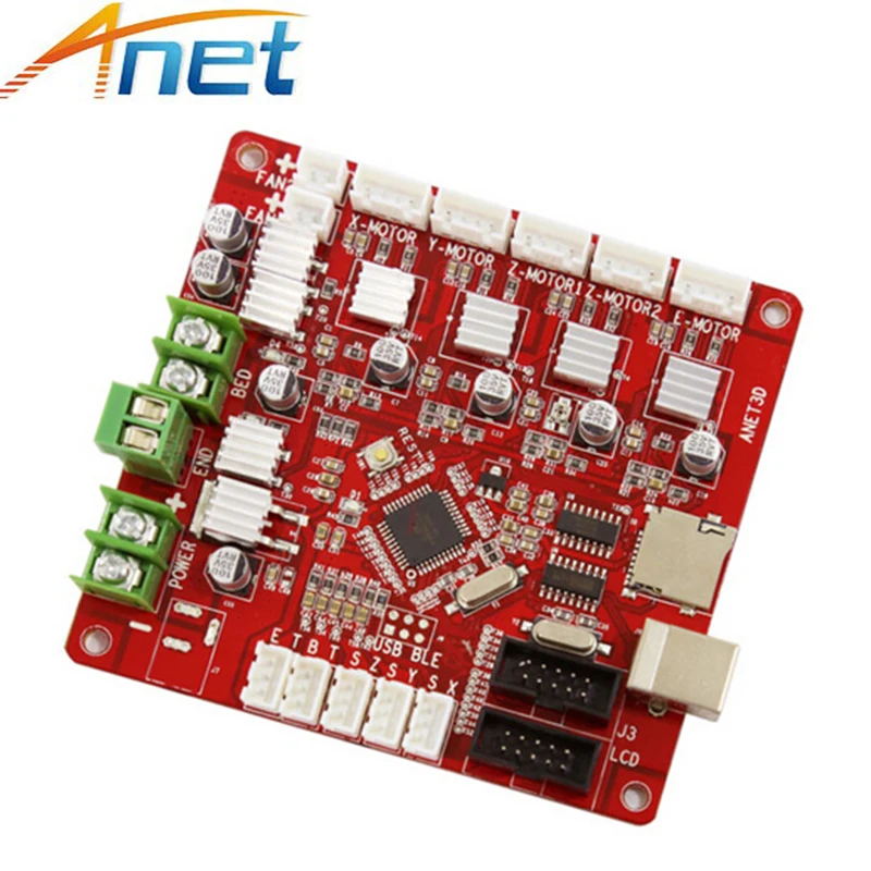 Beste Anet V1.5 Moederbord Besturingskaart 3D Printer Onderdelen voor Anet A8 amp; A6 amp; A3 amp; A2 RepRap Reprap Prusa i3 3D Printer Accessoires