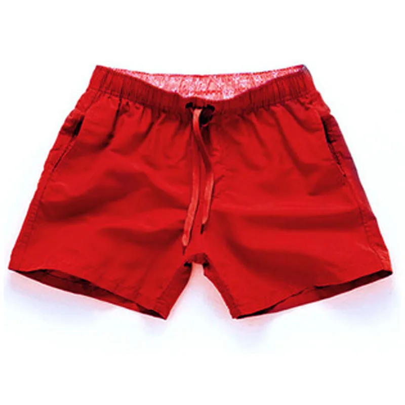 

Quick Drying Shorts Men's Surf Swiming Boxer Men Swimwear Trunks Beach Leisure Sport Pocket Solid Swimsuit Briefs T0019