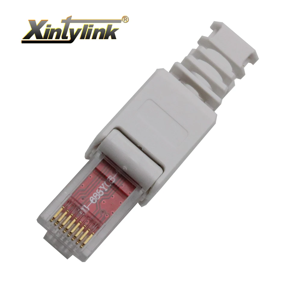 Xintylink rj45 без инструментов разъем ethernet Кабельный разъем cat5 cat5e cat6 сеть 8P8C utp Неэкранированные модульные терминалы повторно используется