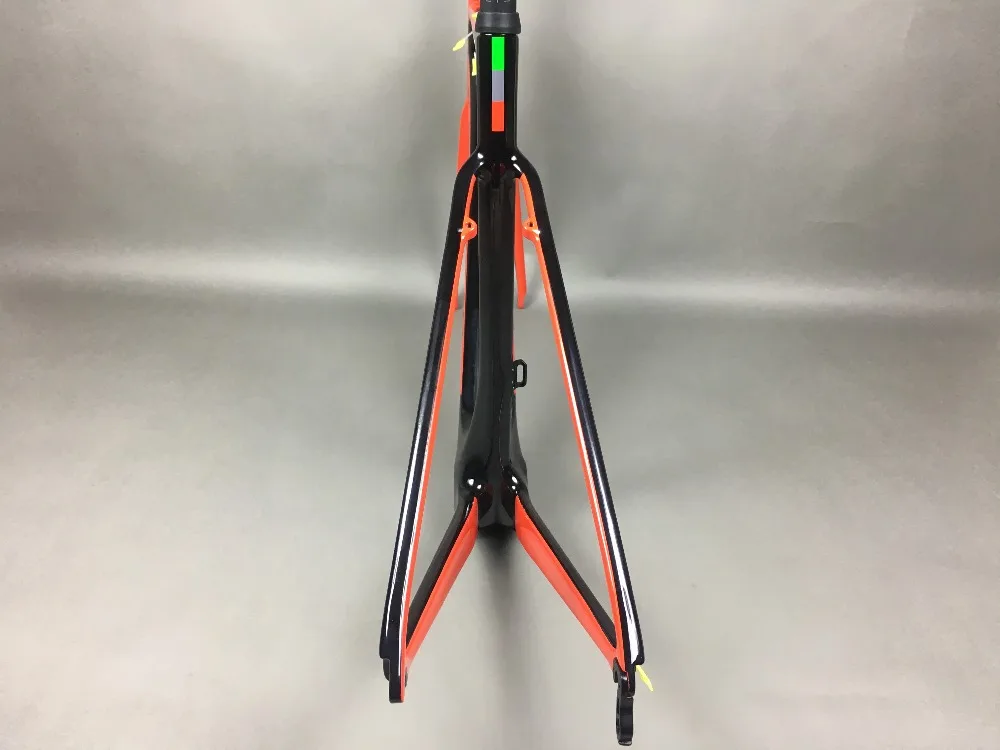 Discount light blue 2018 TAIWAN FASTERWAY classic carbon road frameset UD weaves carbon bike frame:Frameset+Seatpost+Fork+Clamp+Headset 44