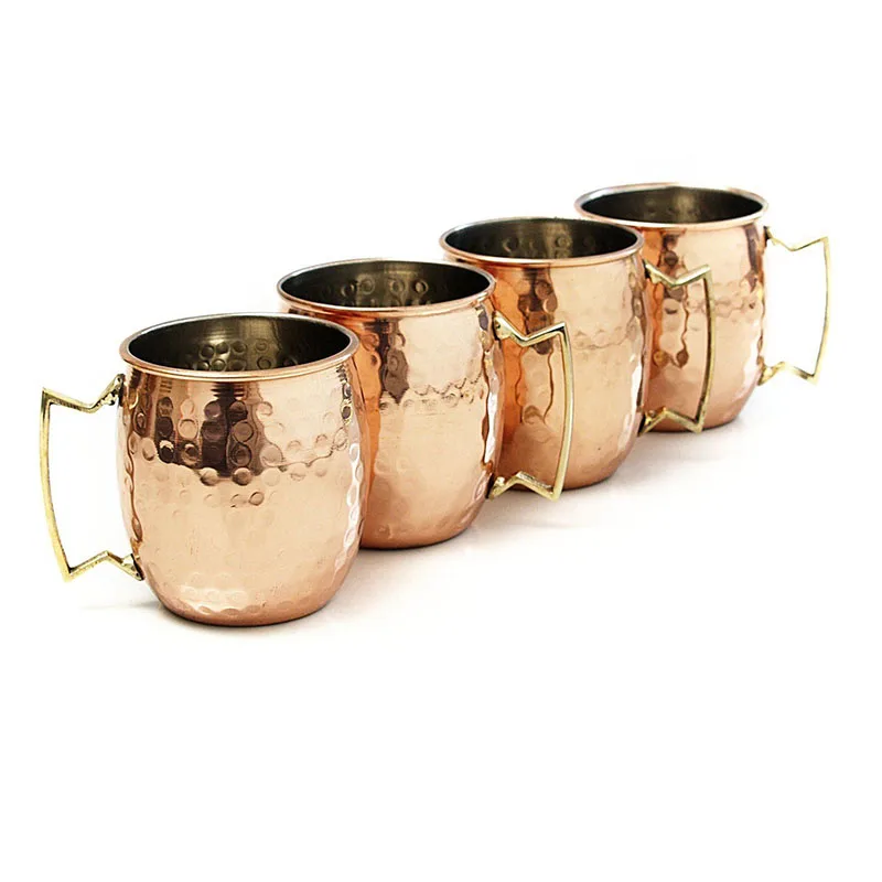 1-4PCS 18 Ounces Hammered Copper Plated Moscow Mule Mug Beer Cup Coffee Cup Mug Copper Plated Drinkware Cocktail Special Cup 1-4PCS 18 Ounces Hammered Copper Plated Moscow Mule Mug Beer Cup Coffee Cup Mug Copper Plated Drinkware Cocktail Special Cup
