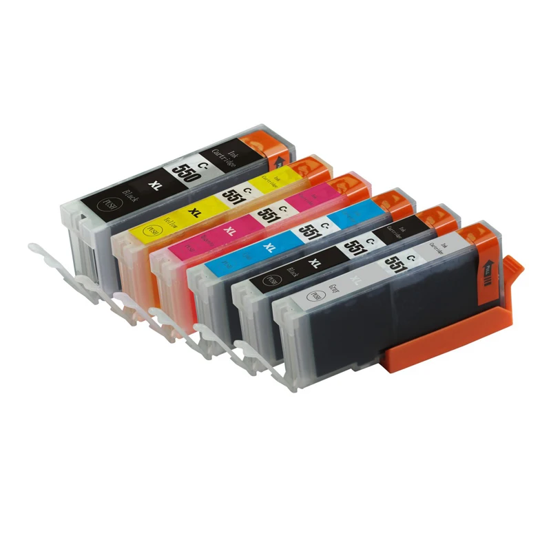 PGI 550 CLI 551 XL ink Cartridge For Canon PIXMA iP7250 iP8720 iP8750 MG5450 MG6320 MG6350