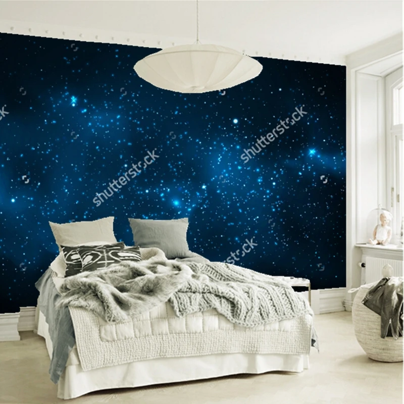 Cosmic star Nebula wallpaper,Milky Way,3D natural landscape for the living room ceiling background wall waterproof wallpaper