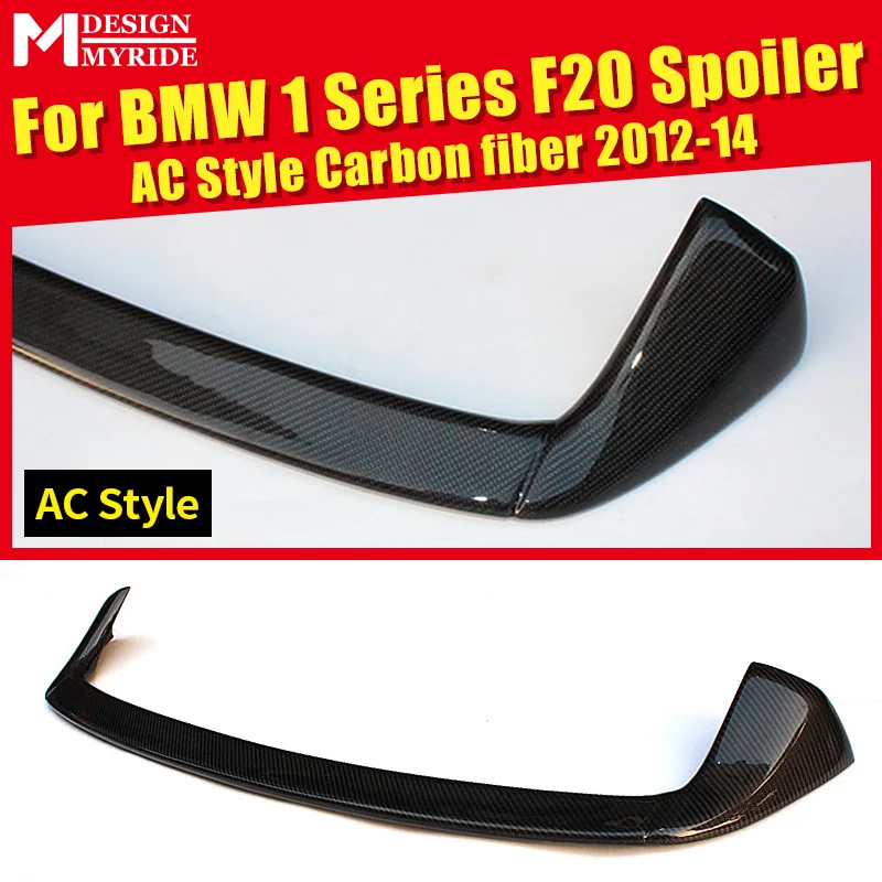 

AC Style Carbon Fiber Rear Roof Spoiler Tail For BMW F20 118i 120i 135i 125i Rear Trunk Wing Car Styling Auto Accessories 12-14