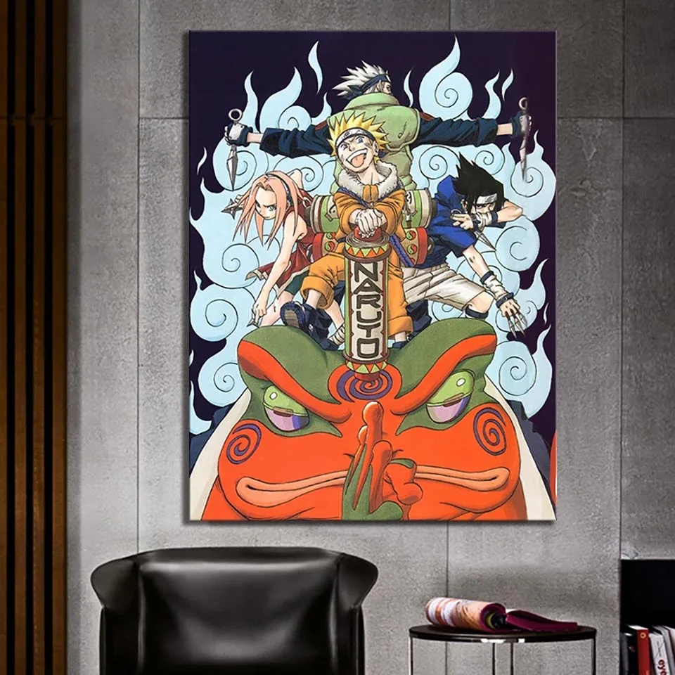 HD Печать украшение дома холст 1 шт. постер Naruto анимационная Живопись стены искусства Модульная картина рамки для гостиной - Цвет: XJNN3193-03