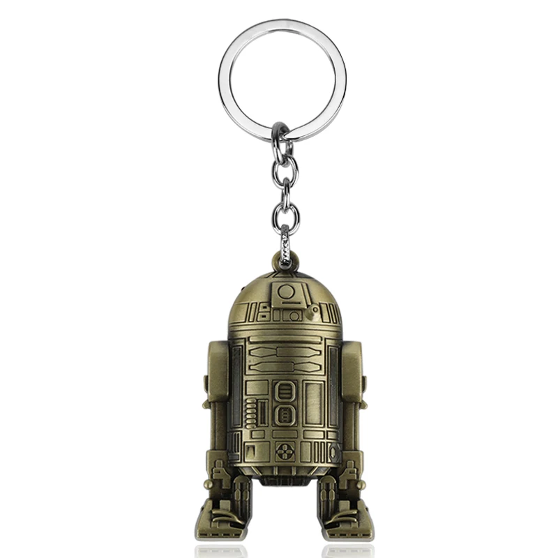 MQCHUN Горячая 3D робот R2D2 Подвески Брелок Металлический Для мужчин мальчиков