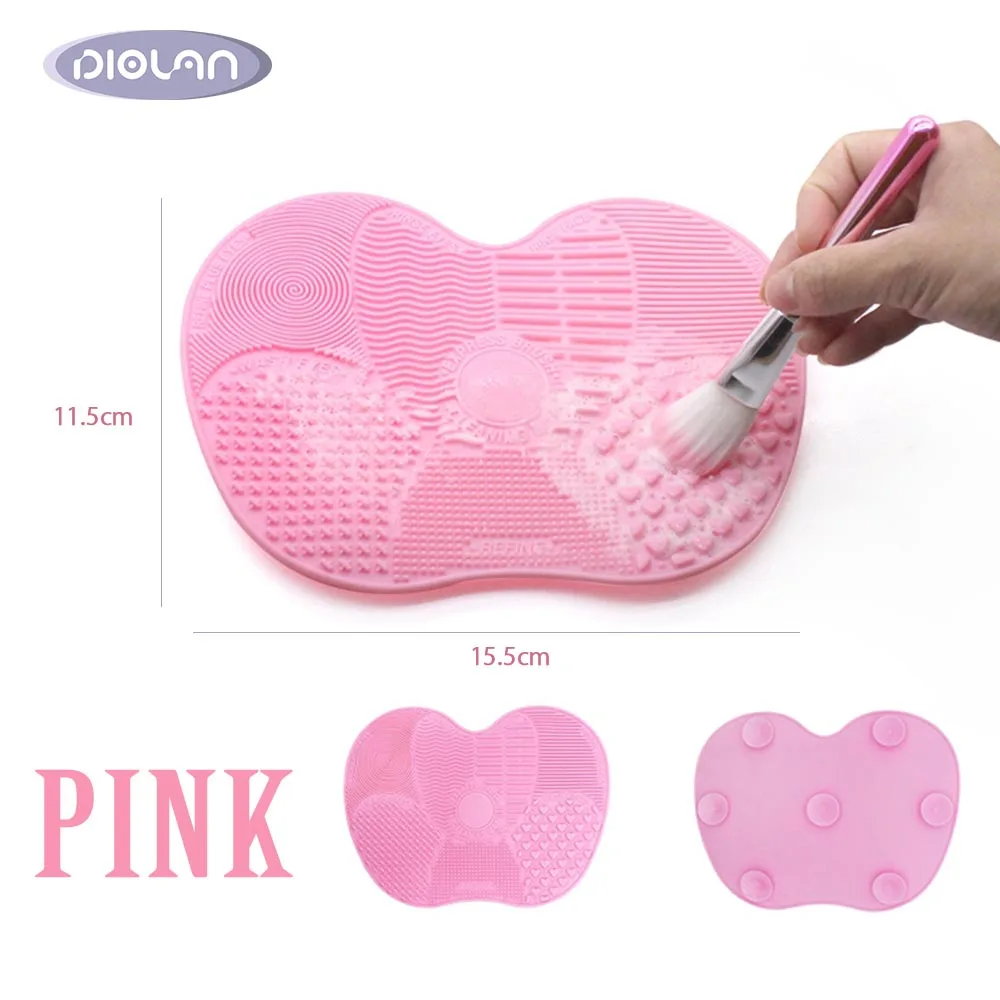

DIOLAN Silicone Brush Cleaner Cosmetic Make Up Washing Brush Large Pad Sucker Scrubber Board Washing Cosmetic Brush Cleaner Tool