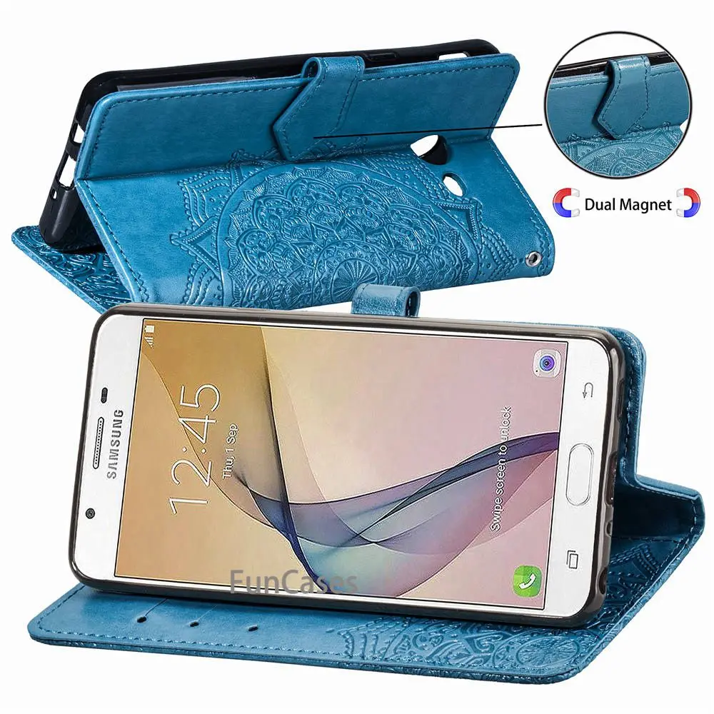 Чехол для samsung Galaxy J3 2017 версия США Бумажник чехол телефона из искусственной кожи