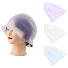 Многоразовый силикон салонное Окрашивание Волос Подсветка колпачок для красителя краска для волос щипцы для обжима капсюлей-детонаторов 3 цвета