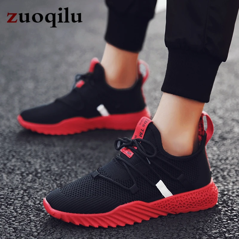 2019 Woven Men Casual Shoes Breathable Male Shoes Tenis Masculino Shoes Zapatos Hombre Sapatos Outdoor Shoes Men black #340