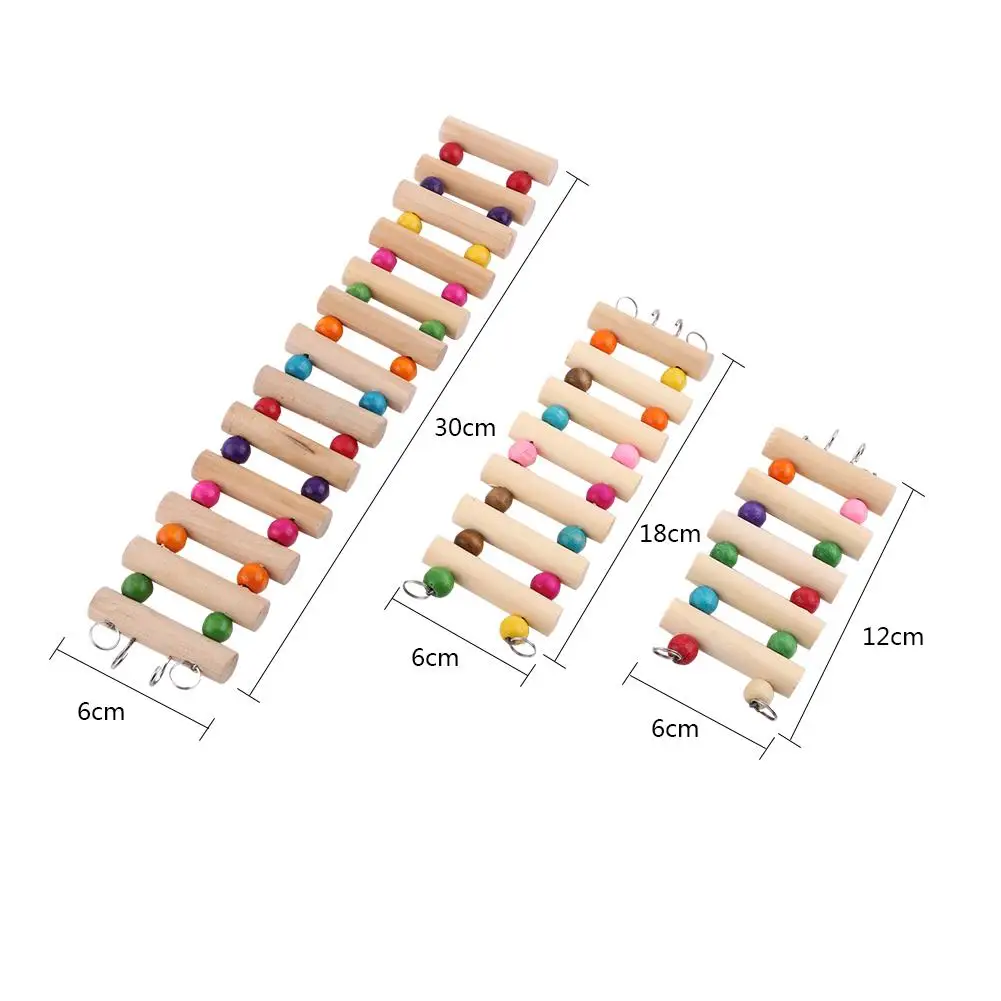 Игрушка для попугаев милый хомяк Ladde птица качели Упражнение скалолазание птичья клетка аксессуары Милая лестница для хомяка Радужный мост игрушки для домашних животных