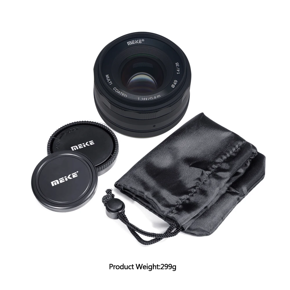Meike 35 мм f1.4 ручной фокусирующий объектив APS C для цифровой однообъективной