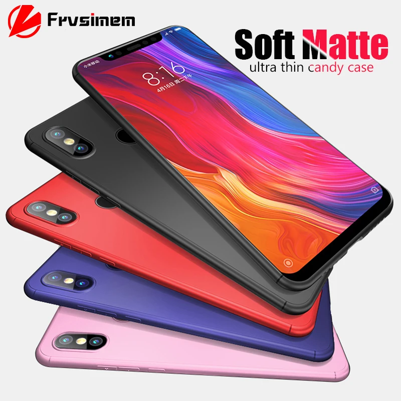 

Matte Case For Xiaomi Mi 8 SE Mi8SE Mi8 Explorer Edition Soft Silicone Candy TPU Cover