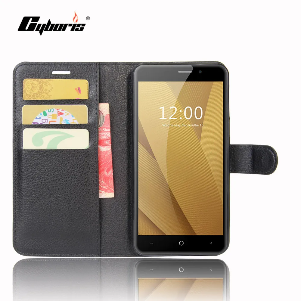

CYBORIS For Coque Leagoo M5 Plus 5.5" Case Luxury PU Leather Back Cover Phone Flip Case For Leagoo M5 Plus Case