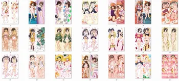 

bakemonogatari anime Characters araragi karen tsukihi & kissshot pillow cover oshino shinobu & sengoku nadeko body Pillowcase