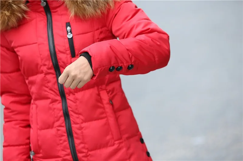 Осень Зима Новая модная женская пуховая куртка темперамент Досуг сохраняет тепло с капюшоном большой ярдов хлопковая стеганая куртка пальто G321