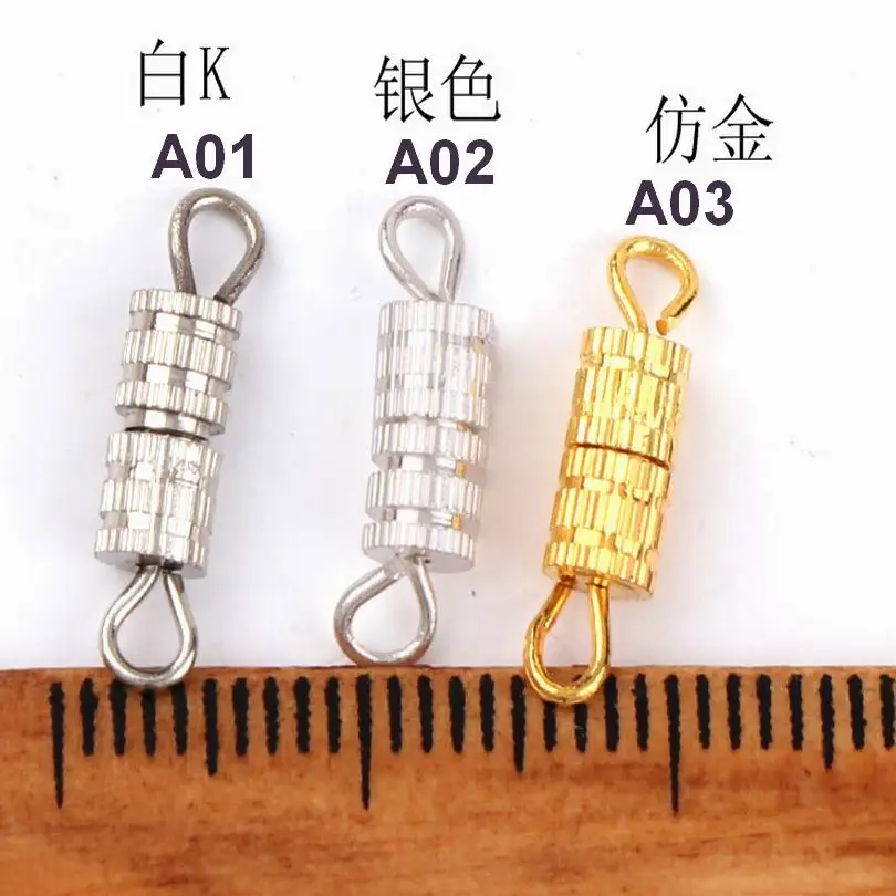 Wholesale 3000pcs/lot diy jewelry accessories plated Screw Clasps buckle Suitable For Bracelet Necklace Wholesale 3000pcs/lot diy jewelry accessories plated Screw Clasps buckle Suitable For Bracelet Necklace
