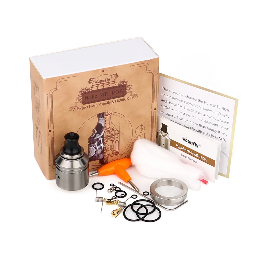 Newwst Vape tank RDA Vapefly Holic MTL 22 2 мм электронная сигарета бак с одной катушкой сборка Топ