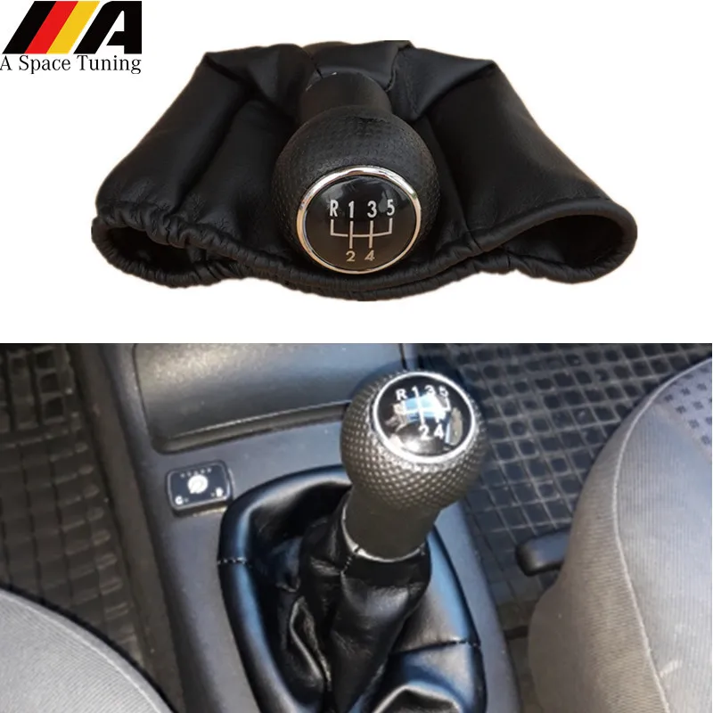 Car Styling Gear Shift Knob Lever Stick Shifter Gaiter Boot For VW Golf
