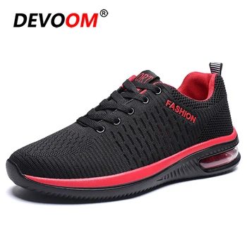 

Fashion Mens Breathable Sneakers Summer Air Cushion Mesh Men Casual Shoes Lace-up Male Shoes Black Shoes Men Deportivas Hombre