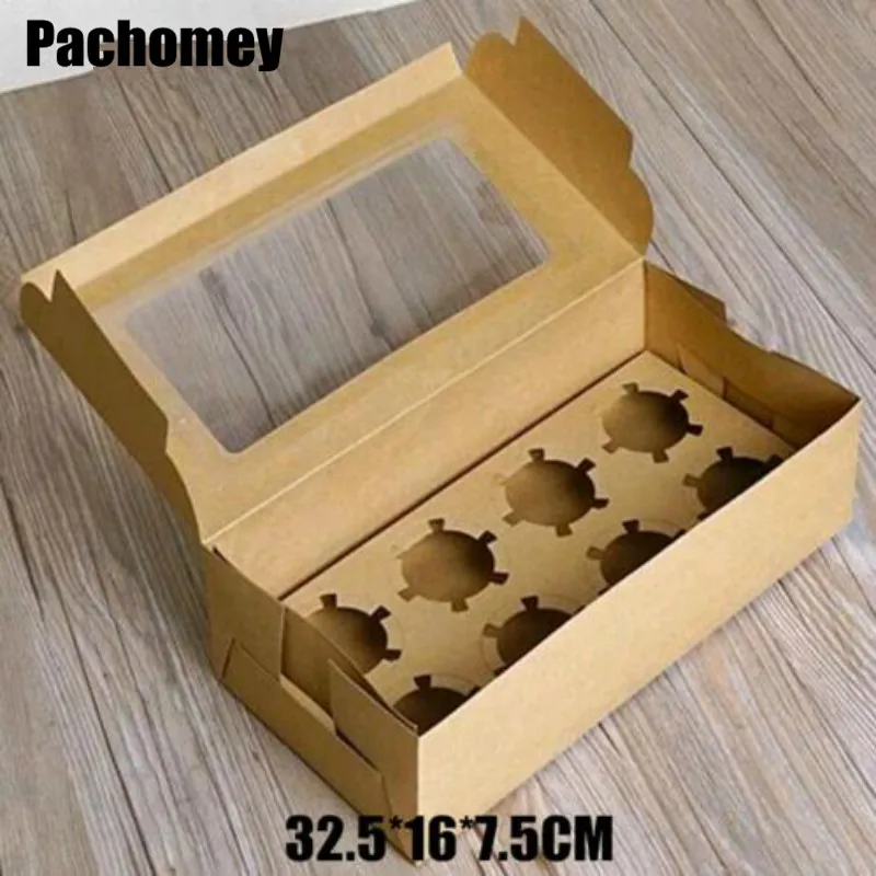 

20pcs/lot 32.5*16*7.5cm Brown Gift Packaging Kraft Paper Box Jewelry Wedding Bakery Baking Cake Handmade Soap Packing PP706