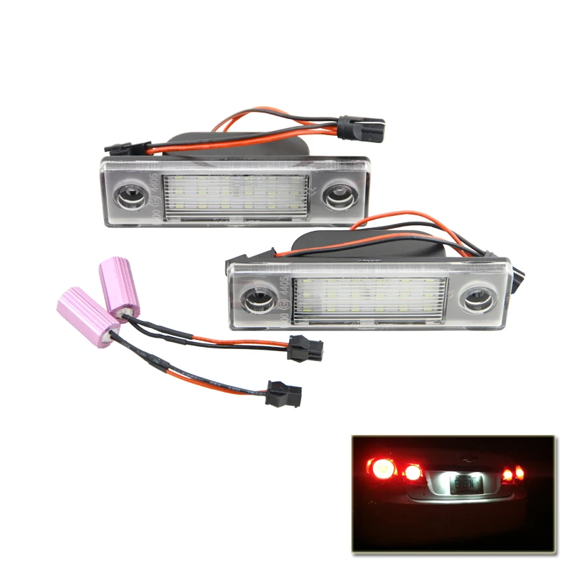 Canbus No Error Led Number License Plate Lights Lamp For Chevrolet Cruze 09-Up Vehicles Auto White Rear Tail Lamps Bulb auto vehicles white led number license plate light lamps for opel insignia sports tourer mokka for buick for cadillac for gmc