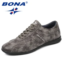 BONA/Новинка; классическая Стильная мужская повседневная обувь; мужские лоферы на шнуровке; удобная мужская обувь из микрофибры на плоской подошве; светильник;