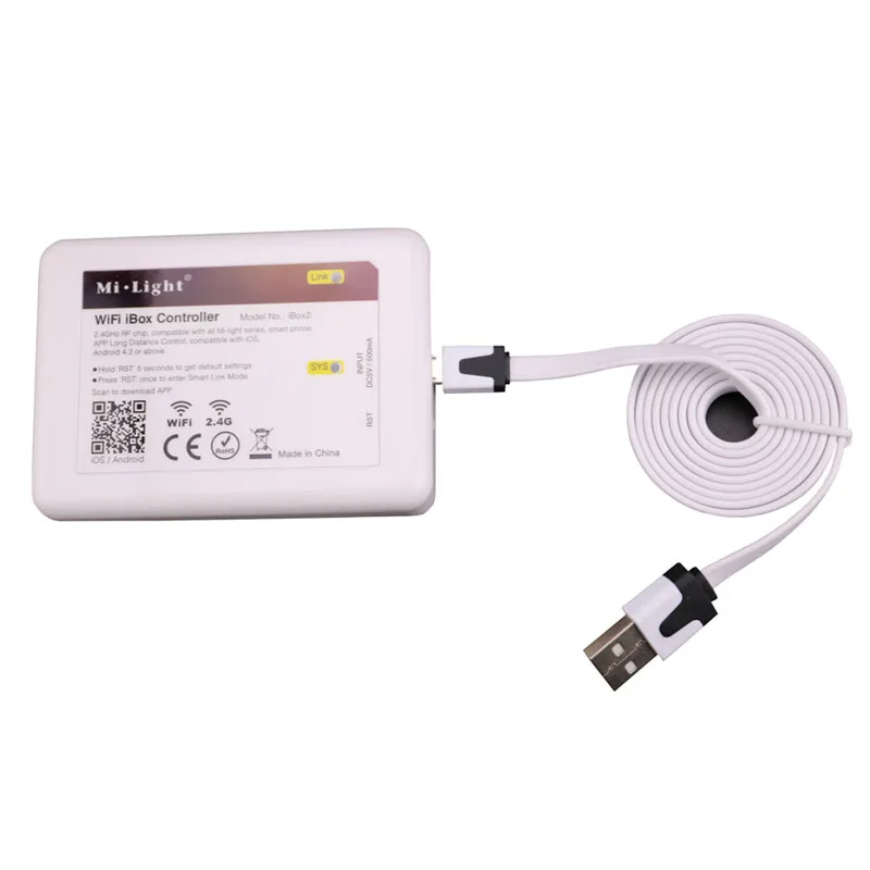 

iBox2 WIFI iBox Controller New Milight WIFI 2.4G Controler Hub DC 5 Volt Compatible with IOS Android System Wireless APP Control
