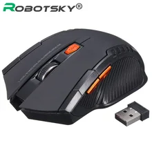 Souris optique sans fil 2.4GHz Gamer nouveau jeu souris sans fil avec récepteur USB Mause pour ordinateurs portables de jeu PC(China)