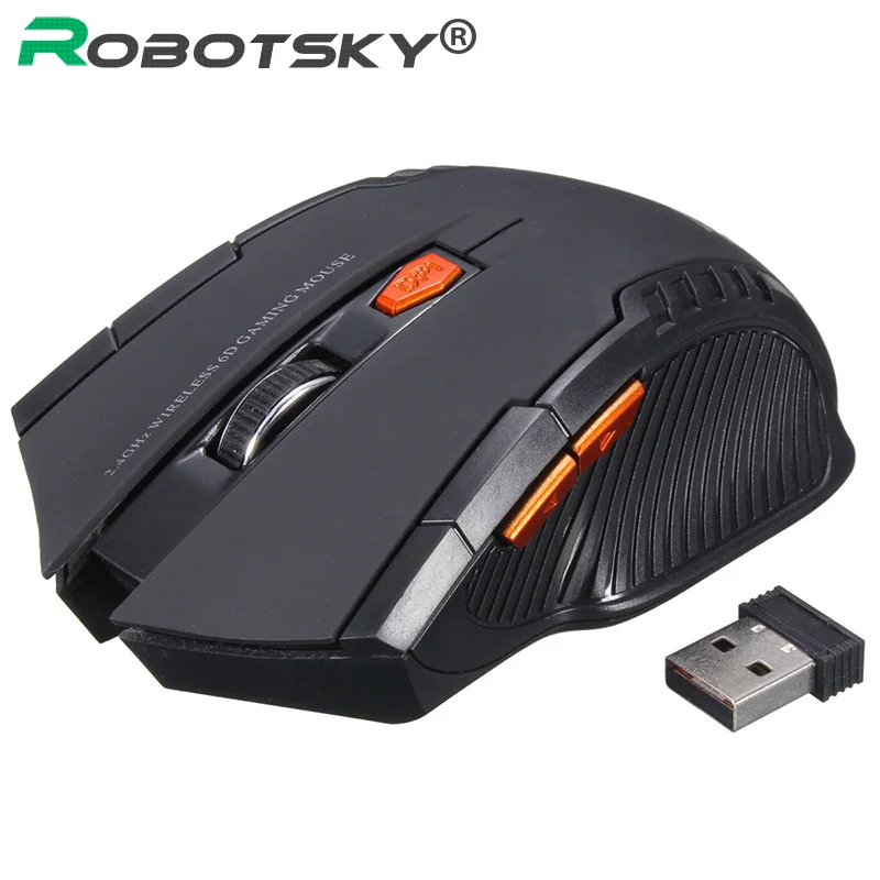 2 4GHz Wireless Optical Mouse Gamer New Game Wireless Mice with USB Receiver Mause for font