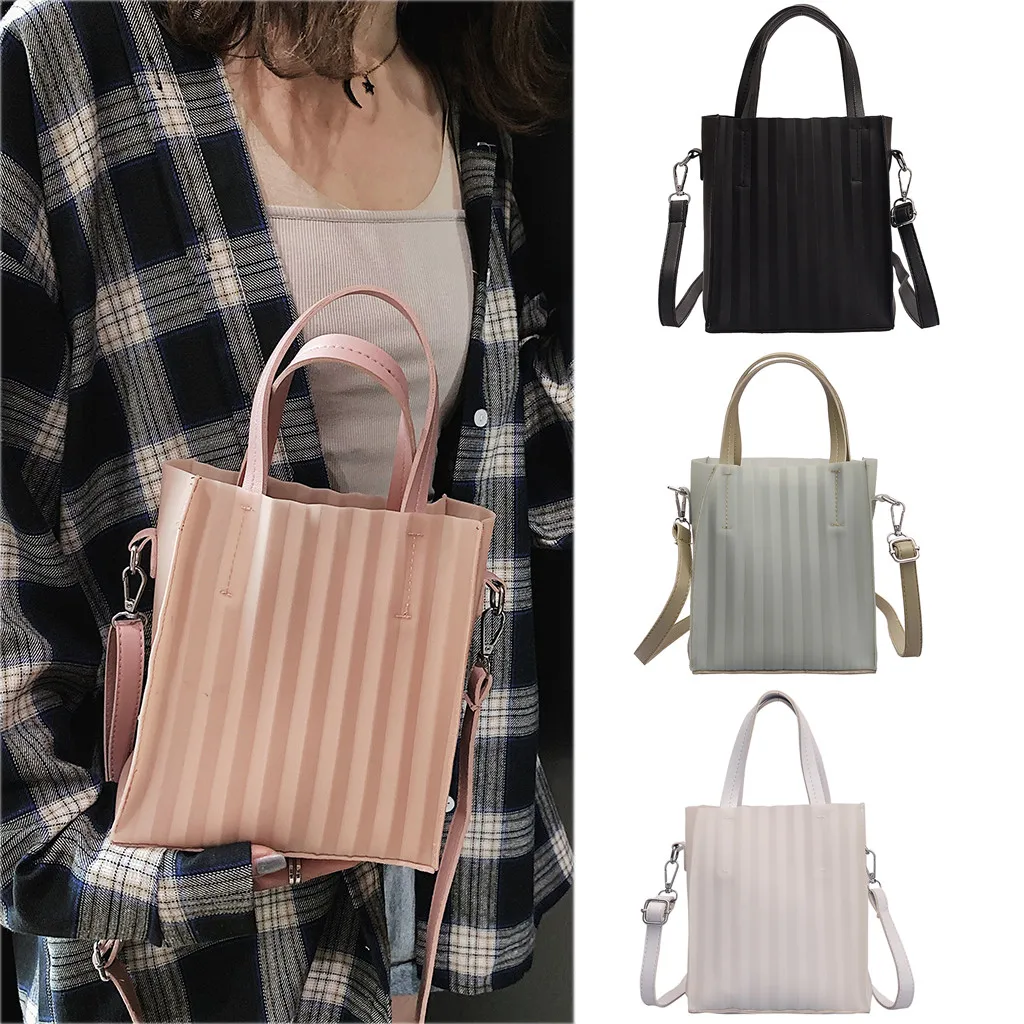 

Casual Shoulder Bag Wave Stripe Pattern Sleek Minimalist Small Fresh Shoulder Messenger Bag